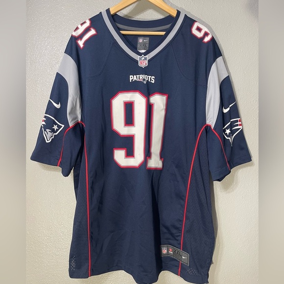 Nike On Field JAMIE COLLINS #91 New England Patriots Football Jersey - Size XXL - Picture 1 of 7
